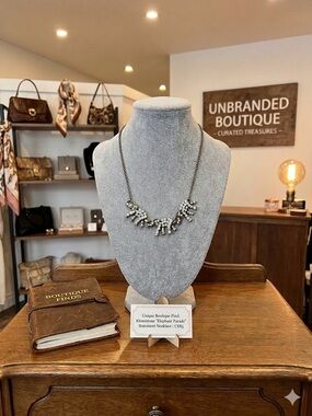 Unique Boutique Find: Rhinestone "Elephant Parade" Statement Necklace